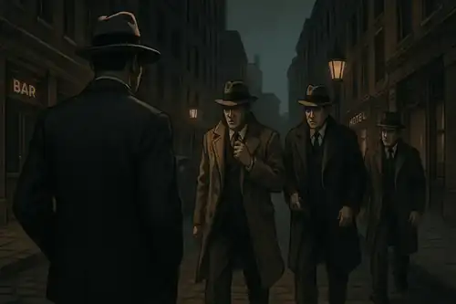 Pentito gameplay showing a tense speakeasy meeting